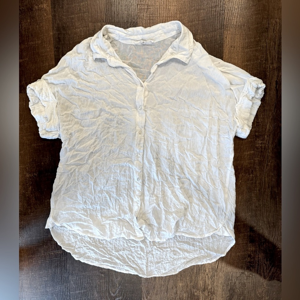 Jane and Delancey button down top